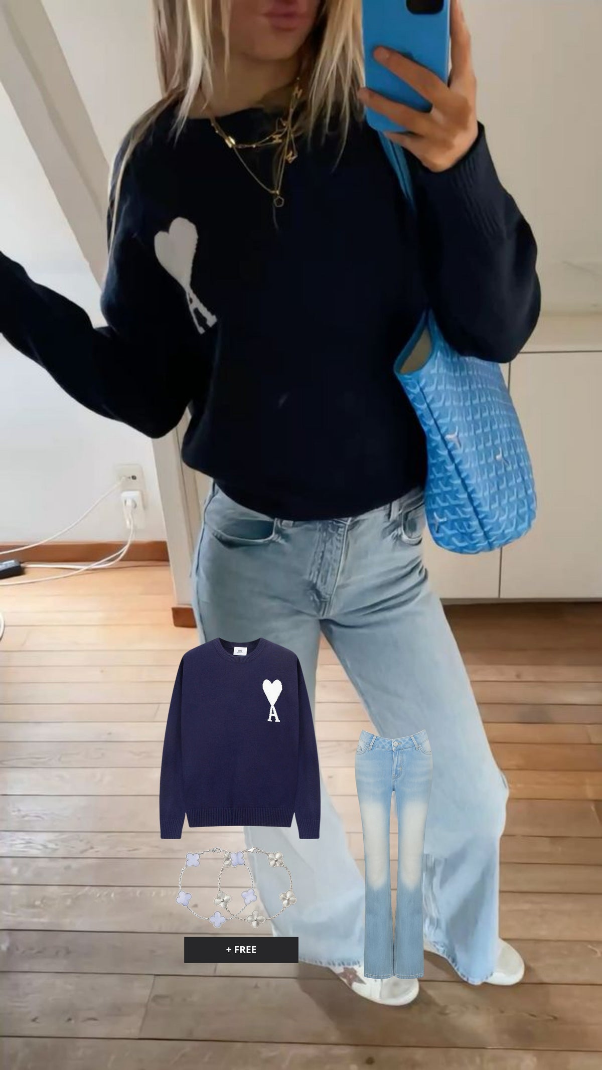 VIRAL OUTFIT - blau Whisper