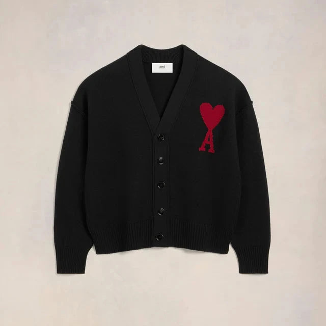 Ami Cardigan mit gesticktem A-HERZ