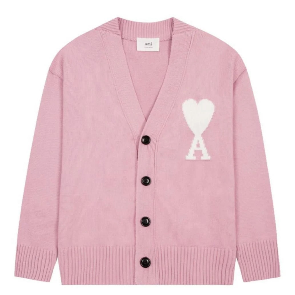 Ami Cardigan mit gesticktem A-HERZ