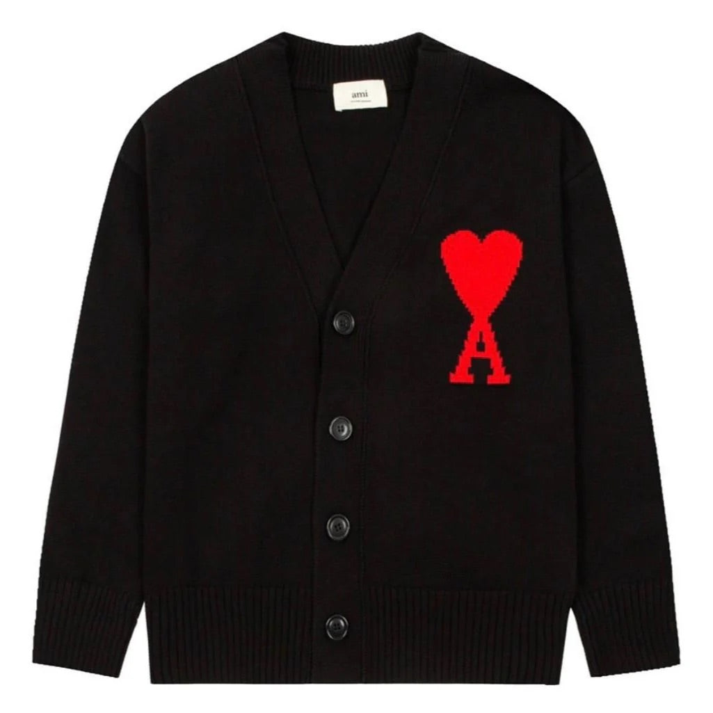 Ami Cardigan mit gesticktem A-HERZ