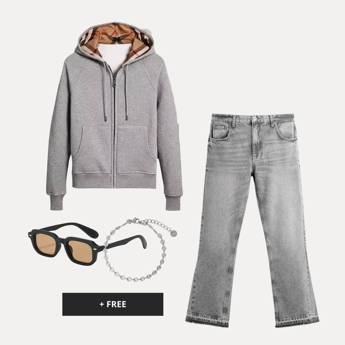 VIRAL OUTFIT  - silber Edge