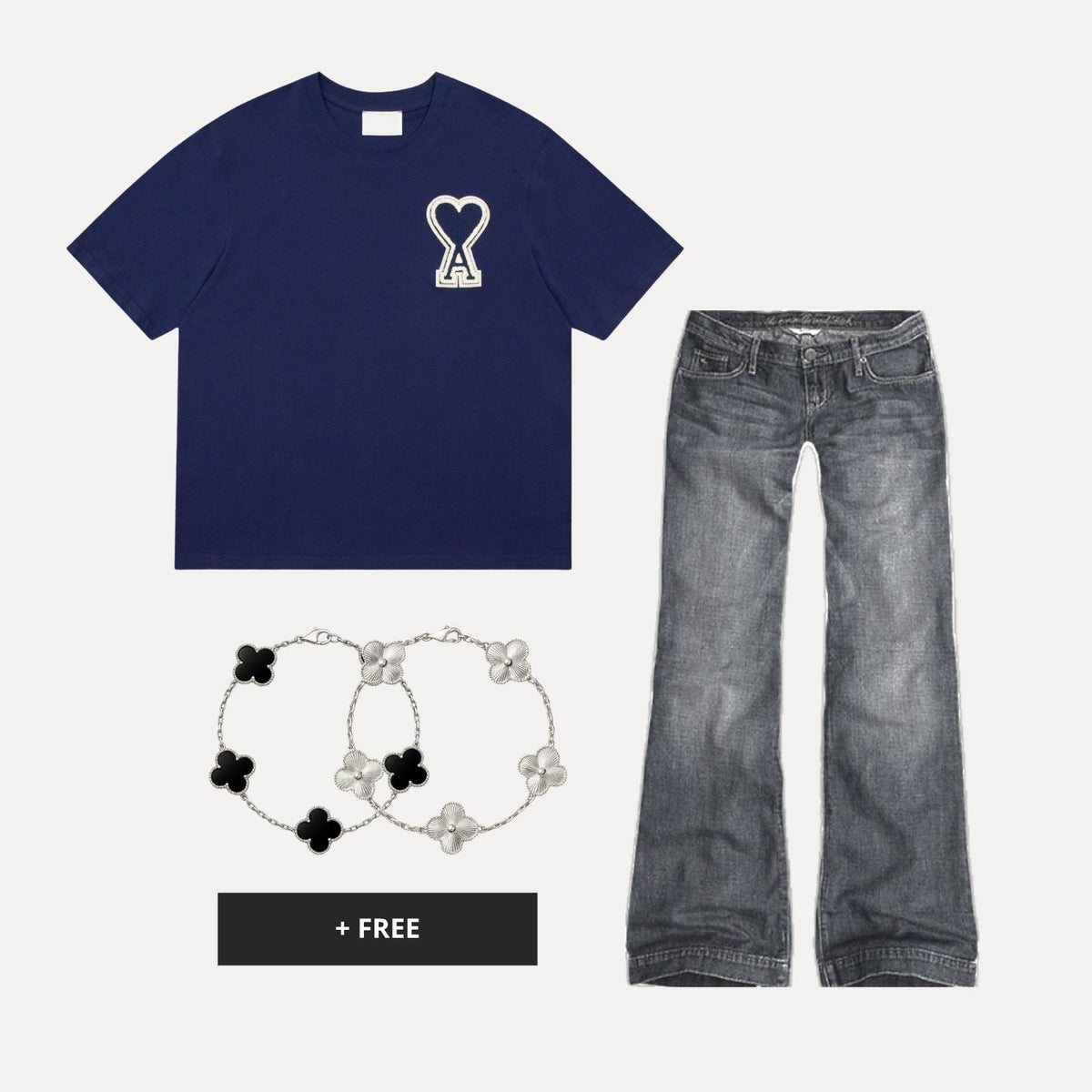 VIRAL OUTFIT - Clean marineblau