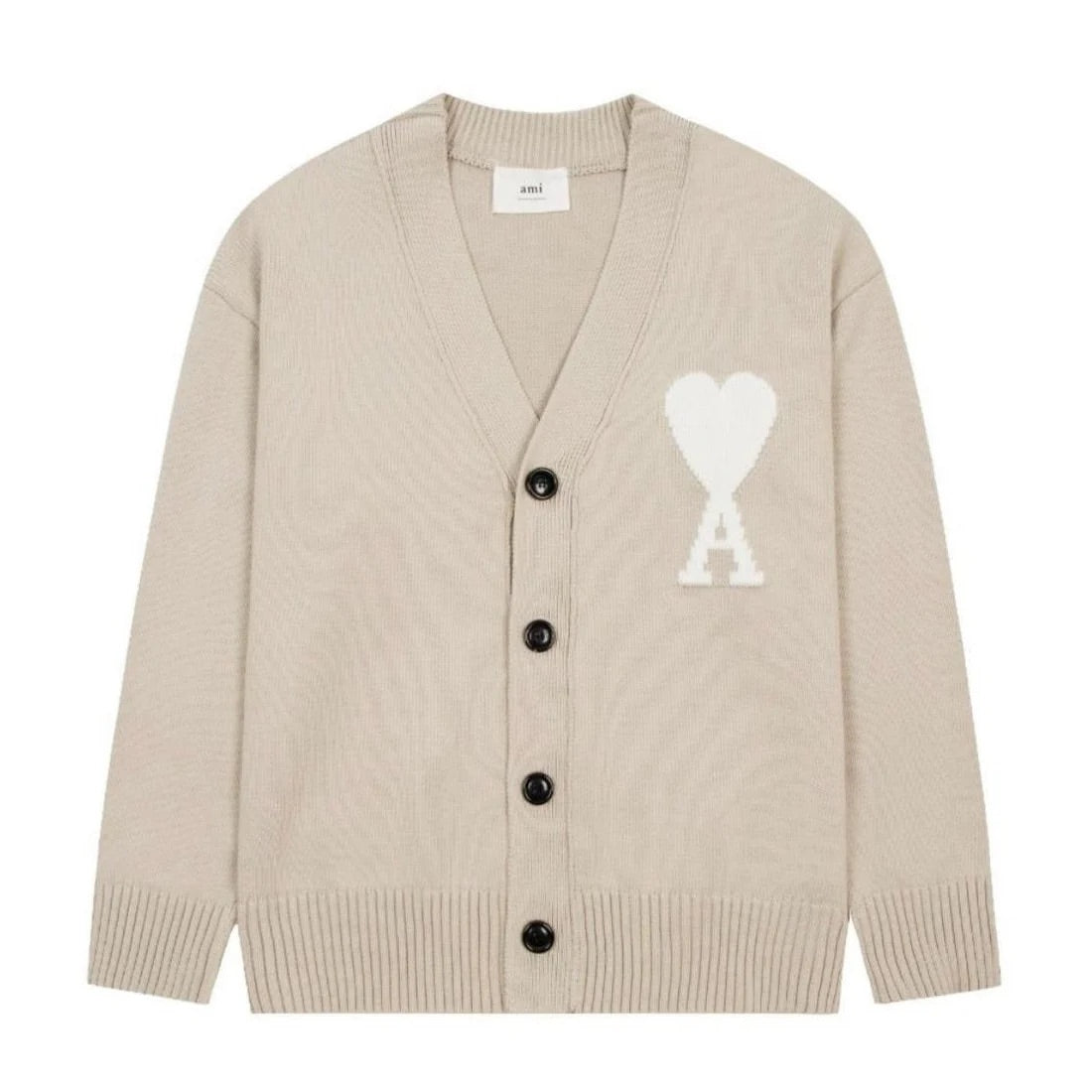Ami Cardigan mit gesticktem A-HERZ