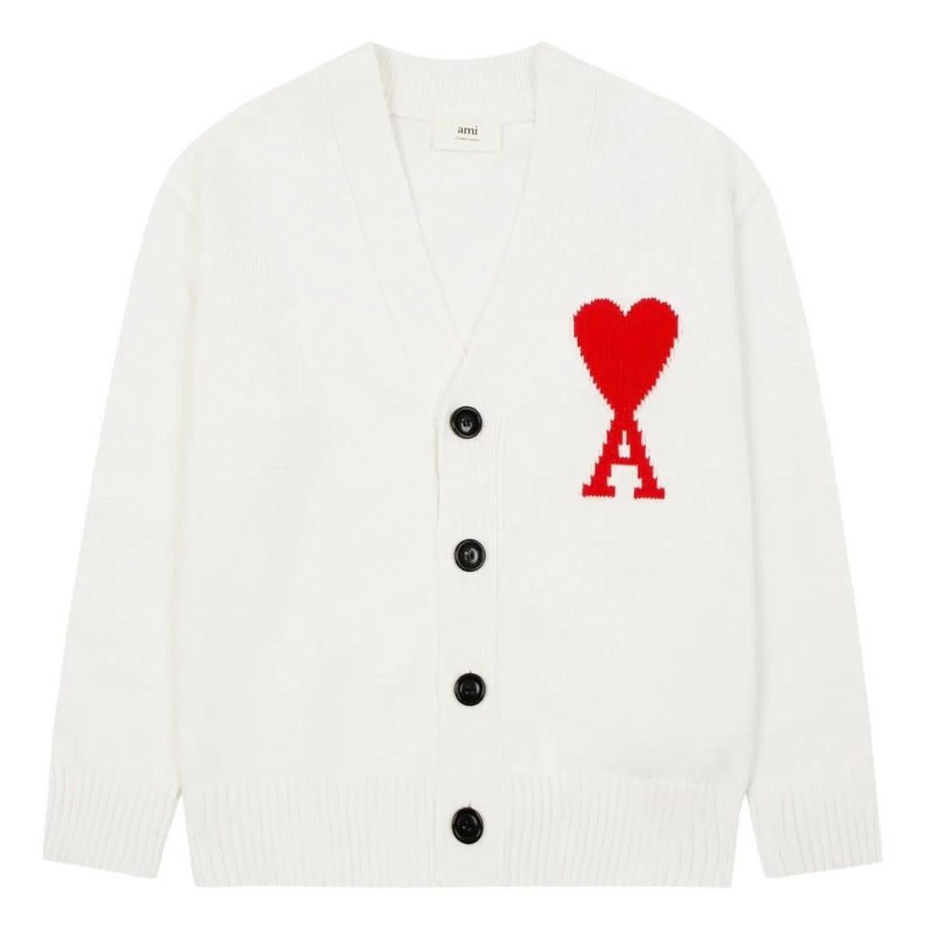 Ami Cardigan mit gesticktem A-HERZ